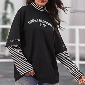 Long sleeve oversized T-Shirt size Medium